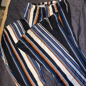 rue 21 multi-color ,size s/m bell bottom leggings